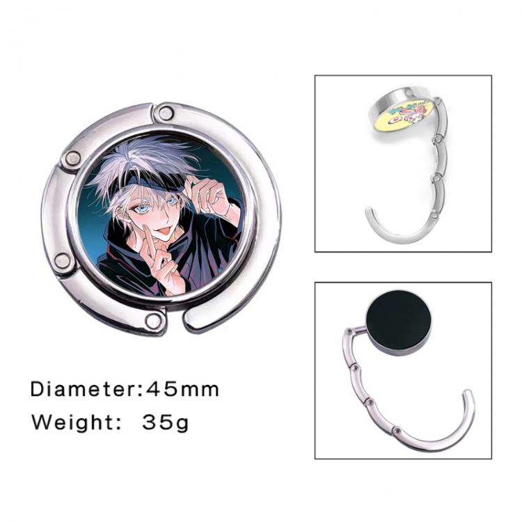 Jujutsu Kaisen Anime folding bag hanger table edge bag hook 45mm