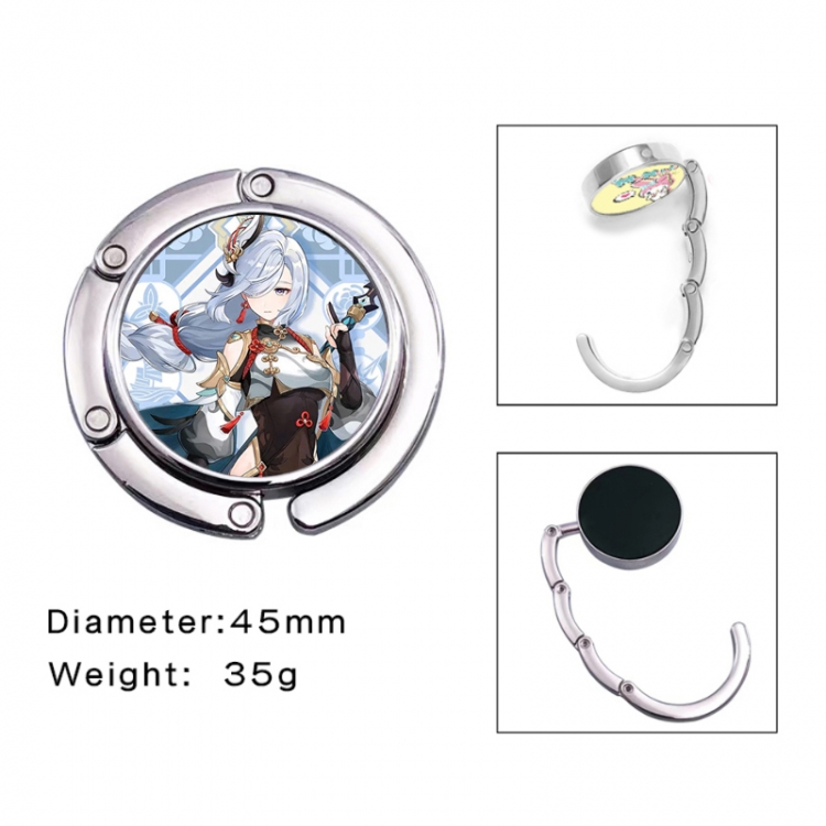 Genshin Impact Anime folding bag hanger table edge bag hook 45mm