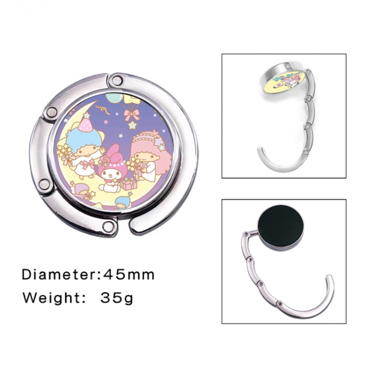 sanrio Anime folding bag hanger table edge bag hook 45mm