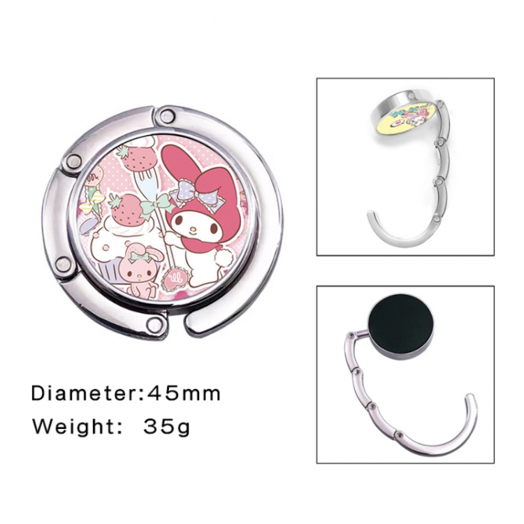 sanrio Anime folding bag hanger table edge bag hook 45mm