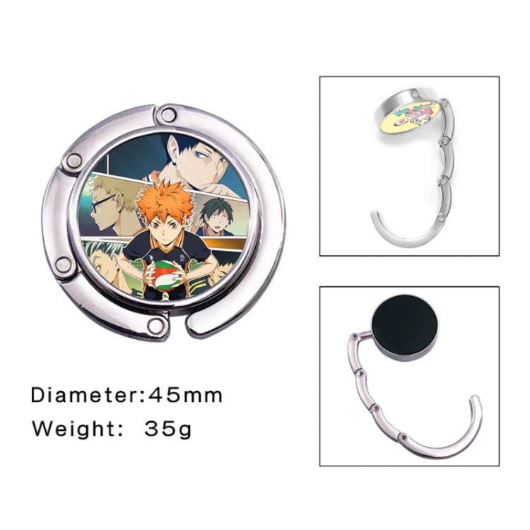 Haikyuu!! Anime folding bag hanger table edge bag hook 45mm