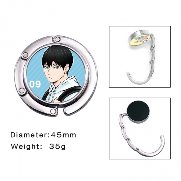 Haikyuu!! Anime folding bag hanger table edge bag hook 45mm