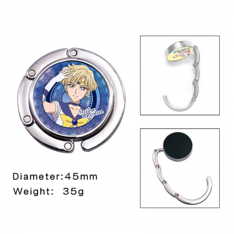 sailormoon Anime folding bag hanger table edge bag hook 45mm