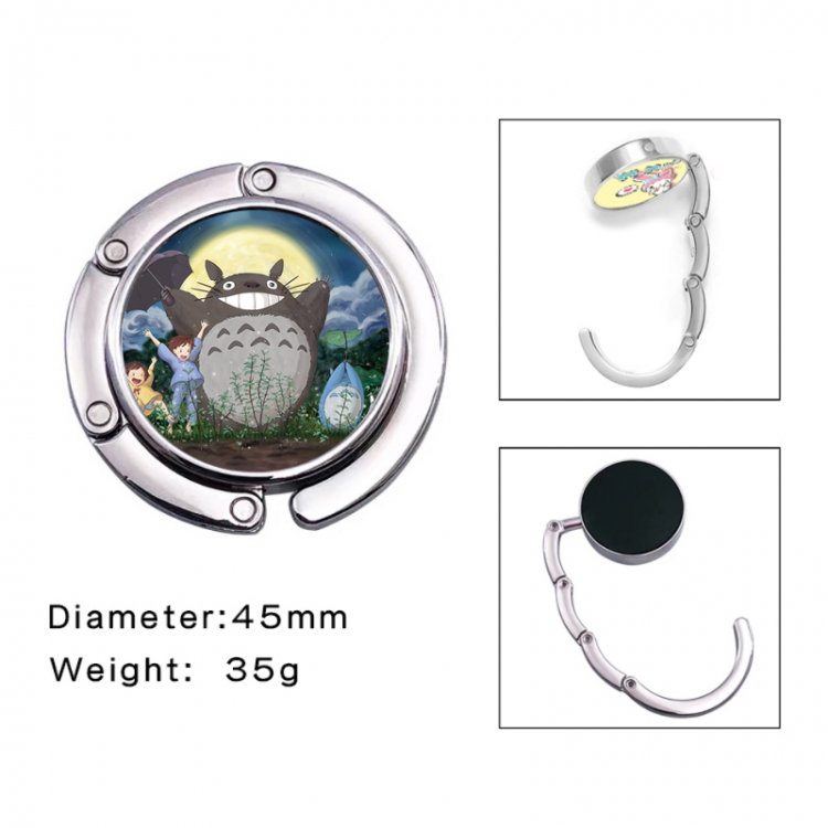 TOTORO Anime folding bag hanger table edge bag hook 45mm