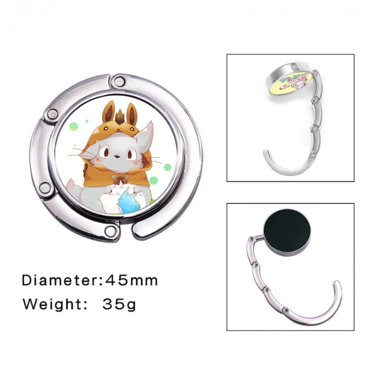 TOTORO Anime folding bag hanger table edge bag hook 45mm