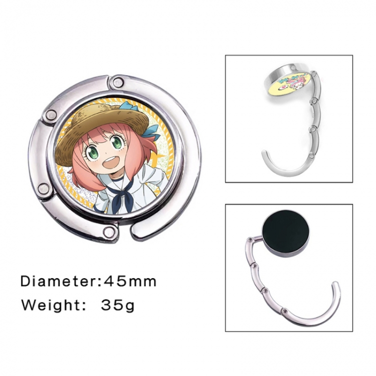 SPYxFAMILY Anime folding bag hanger table edge bag hook 45mm