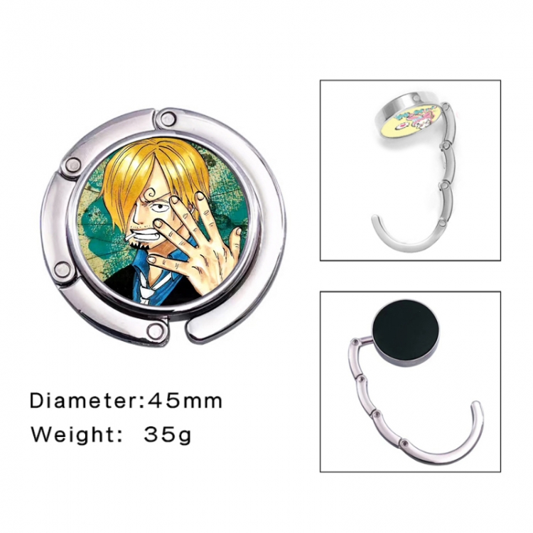 One Piece Anime folding bag hanger table edge bag hook 45mm