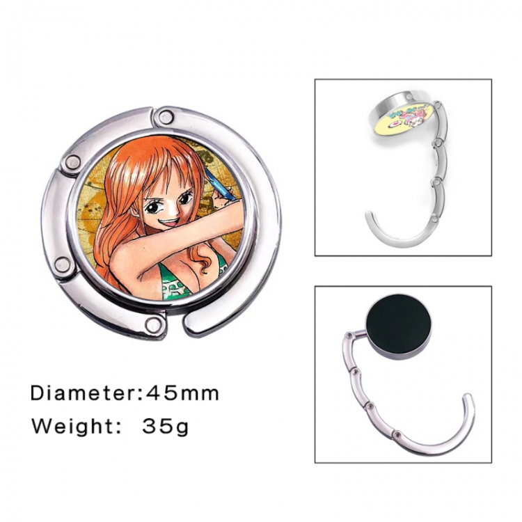 One Piece Anime folding bag hanger table edge bag hook 45mm