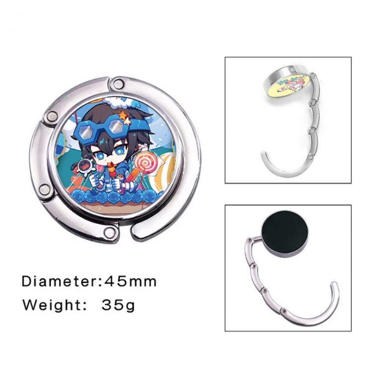 AOTU Anime folding bag hanger table edge bag hook 45mm