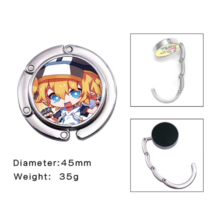 AOTU Anime folding bag hanger table edge bag hook 45mm