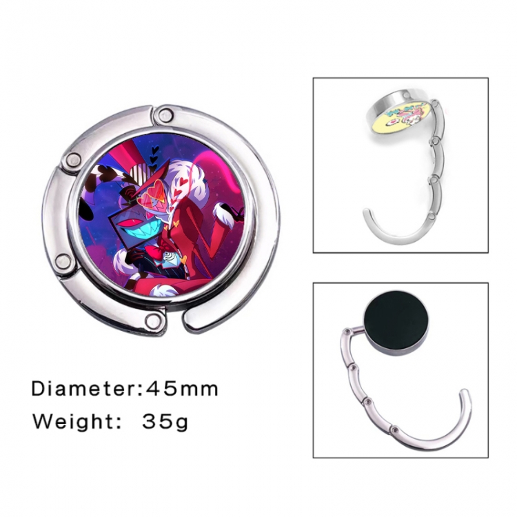 Hazbin Hotel Anime folding bag hanger table edge bag hook 45mm