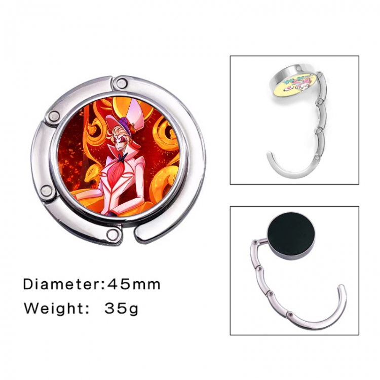 Hazbin Hotel Anime folding bag hanger table edge bag hook 45mm