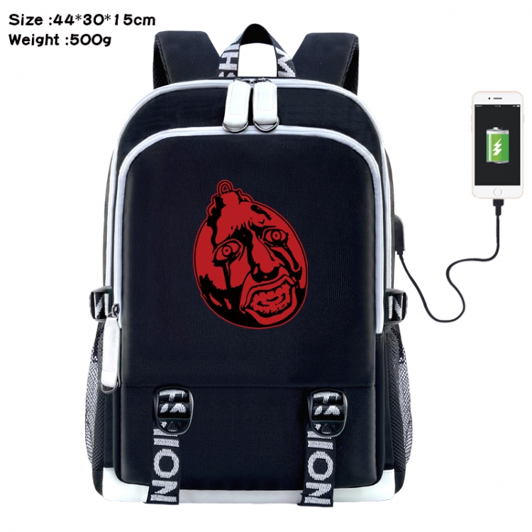 Berserk Anime Double Zipper Data Backpack 44X30X15CM