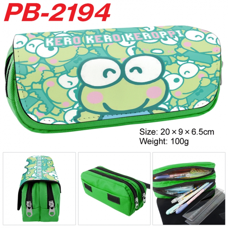 sanrio Anime double-layer pu leather printing pencil case 20x9x6.5cm PB-2194