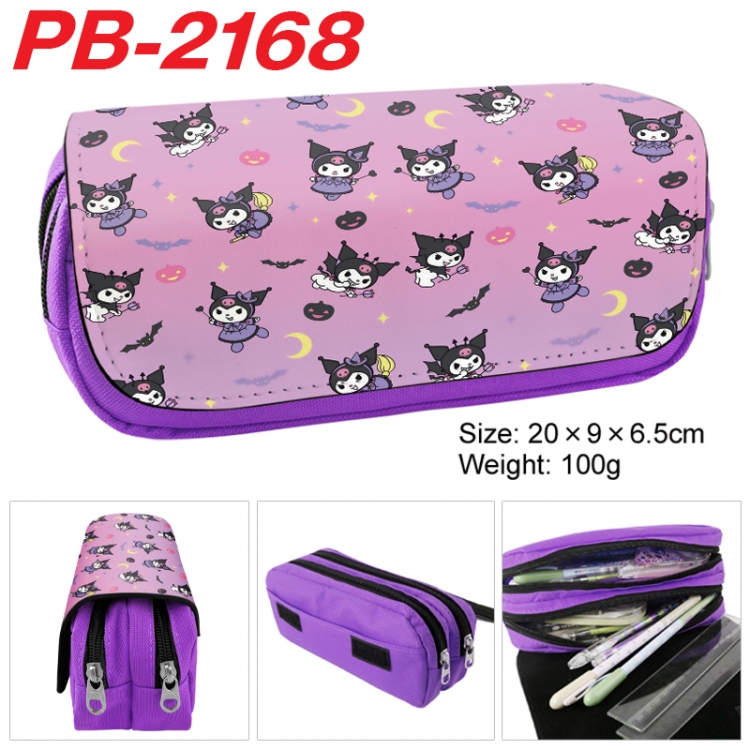 sanrio Anime double-layer pu leather printing pencil case 20x9x6.5cm PB-2168