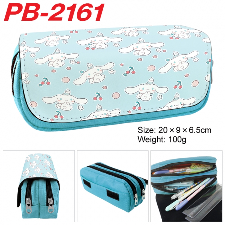 sanrio Anime double-layer pu leather printing pencil case 20x9x6.5cm PB-2161