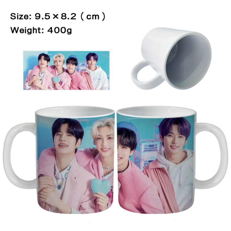 straykids Anime peripheral ceramic cup tea cup drinking cup 9.5X8.2cm