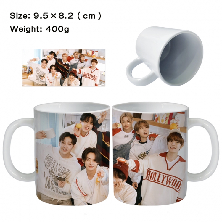 straykids Anime peripheral ceramic cup tea cup drinking cup 9.5X8.2cm