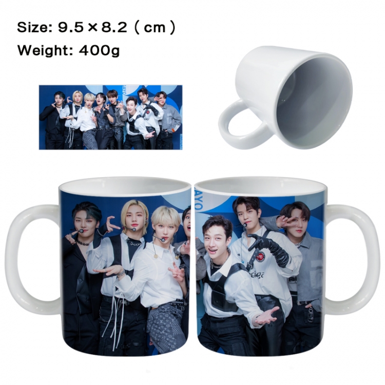 straykids Anime peripheral ceramic cup tea cup drinking cup 9.5X8.2cm