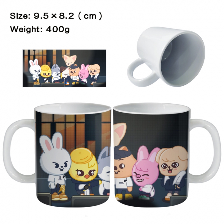 straykids Anime peripheral ceramic cup tea cup drinking cup 9.5X8.2cm