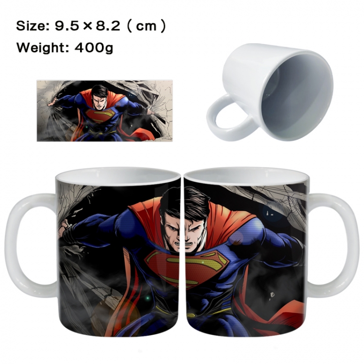 Superman Anime peripheral ceramic cup tea cup drinking cup 9.5X8.2cm