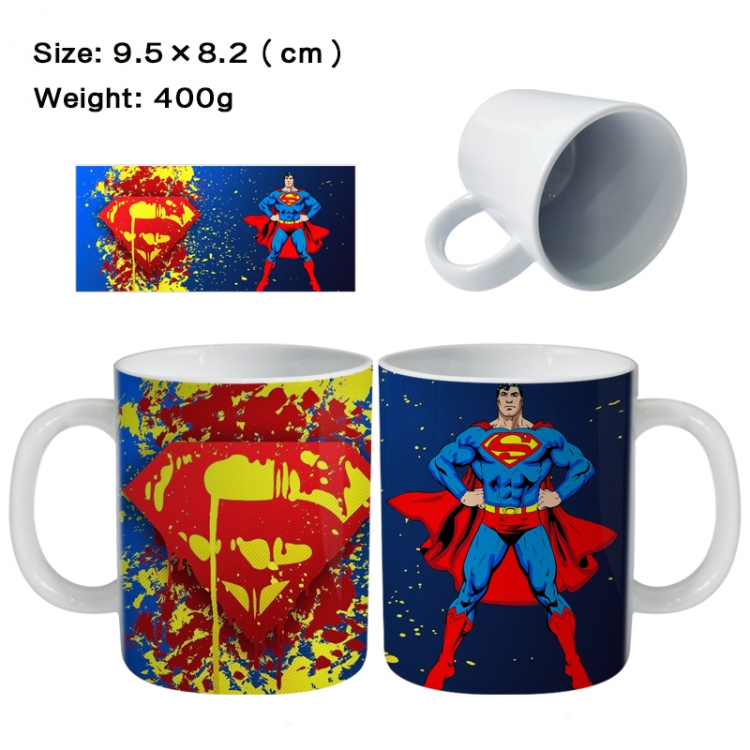 Superman Anime peripheral ceramic cup tea cup drinking cup 9.5X8.2cm