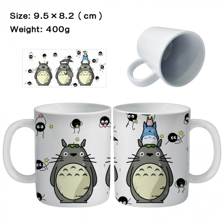 TOTORO Anime peripheral ceramic cup tea cup drinking cup 9.5X8.2cm