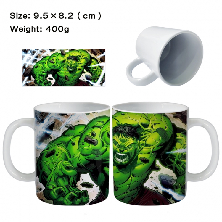 The Hulk Anime peripheral ceramic cup tea cup drinking cup 9.5X8.2cm