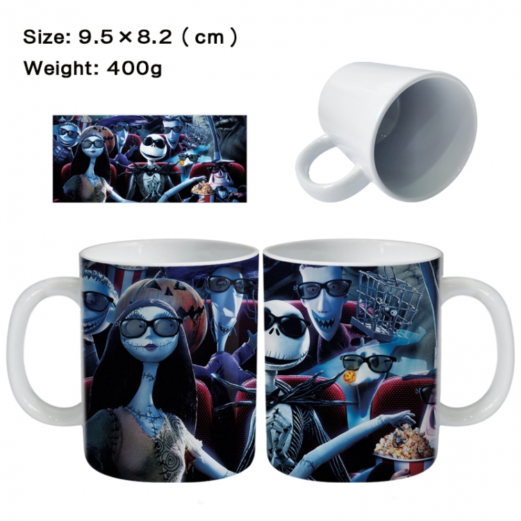 The Nightmare Before Christmas Anime peripheral ceramic cup tea cup drinking cup 9.5X8.2cm