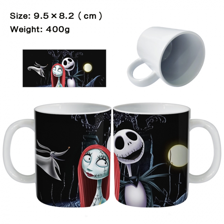 The Nightmare Before Christmas Anime peripheral ceramic cup tea cup drinking cup 9.5X8.2cm