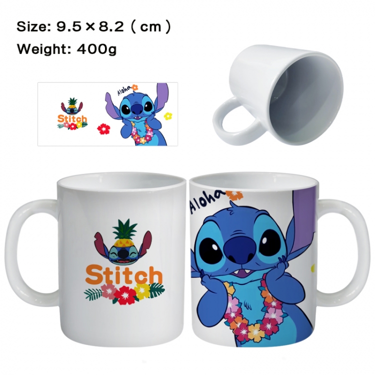 Lilo & Stitch Anime peripheral ceramic cup tea cup drinking cup 9.5X8.2cm