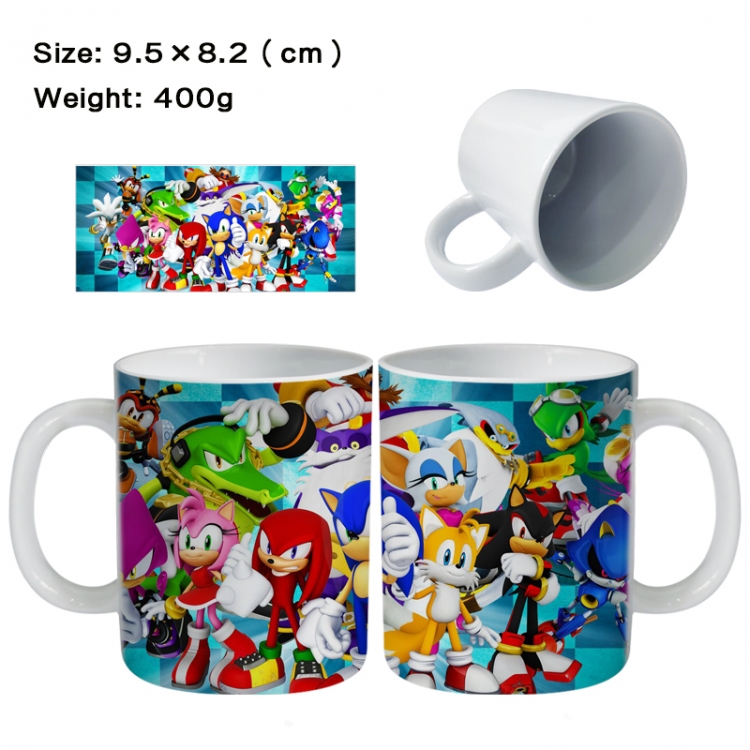 Sonic The Hedgehog Anime peripheral ceramic cup tea cup drinking cup 9.5X8.2cm