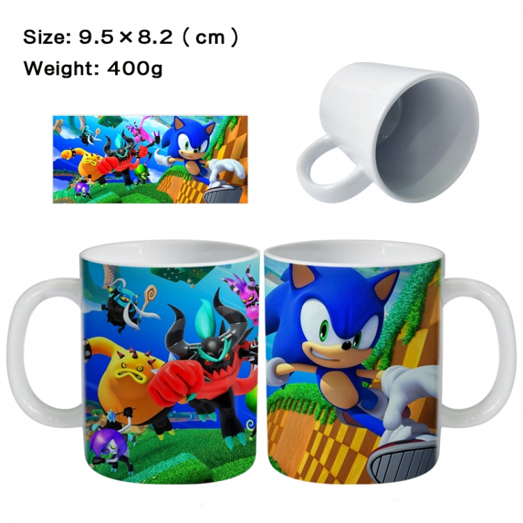 Sonic The Hedgehog Anime peripheral ceramic cup tea cup drinking cup 9.5X8.2cm