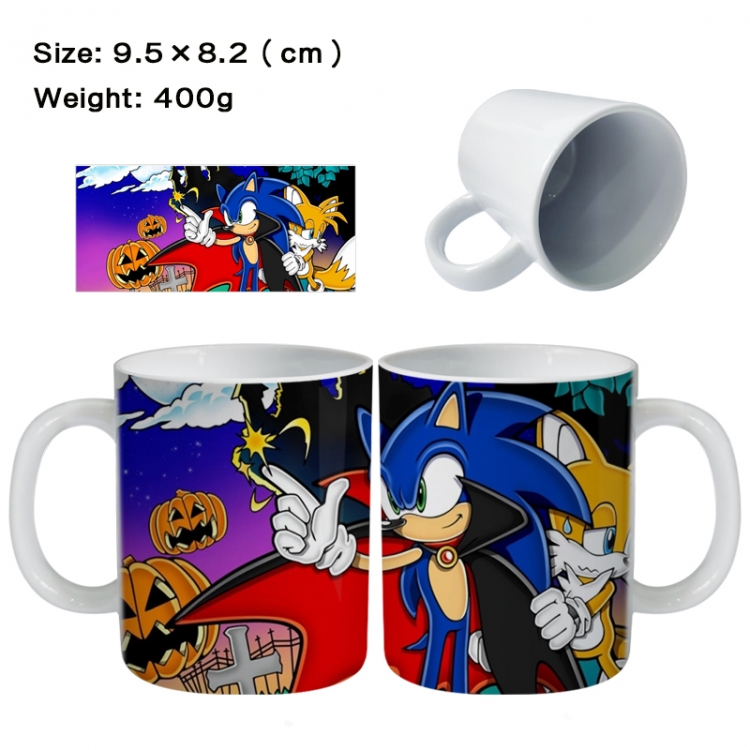 Sonic The Hedgehog Anime peripheral ceramic cup tea cup drinking cup 9.5X8.2cm