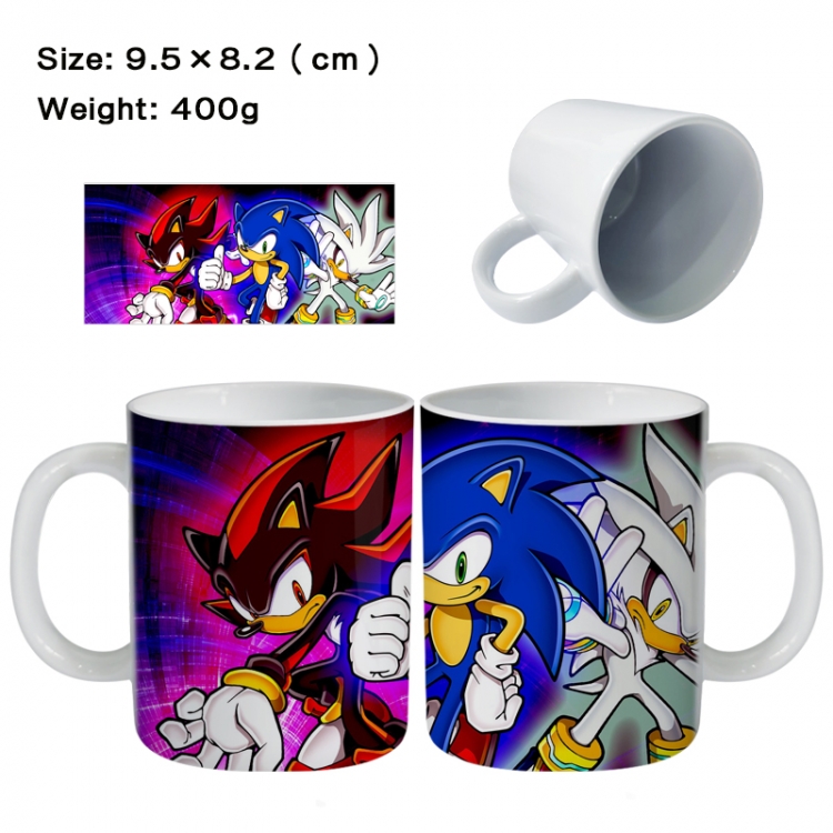 Sonic The Hedgehog Anime peripheral ceramic cup tea cup drinking cup 9.5X8.2cm