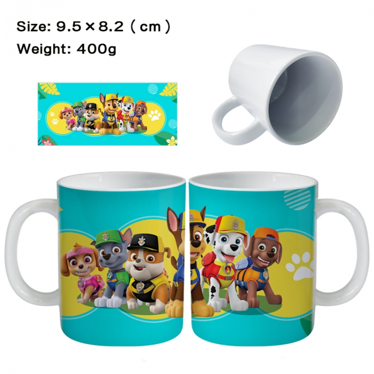 PAW Patrol Anime peripheral ceramic cup tea cup drinking cup 9.5X8.2cm