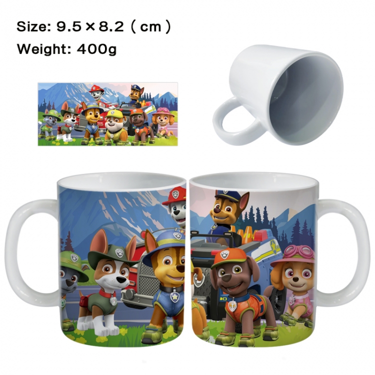 PAW Patrol Anime peripheral ceramic cup tea cup drinking cup 9.5X8.2cm