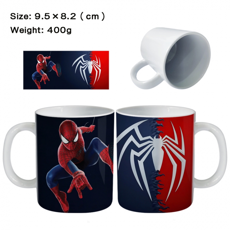 Spiderman Anime peripheral ceramic cup tea cup drinking cup 9.5X8.2cm