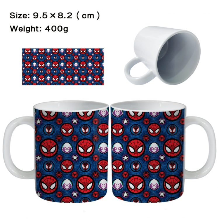 Spiderman Anime peripheral ceramic cup tea cup drinking cup 9.5X8.2cm