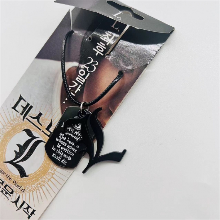 Death note Anime peripheral leather rope double row necklace pendant price for 5 pcs