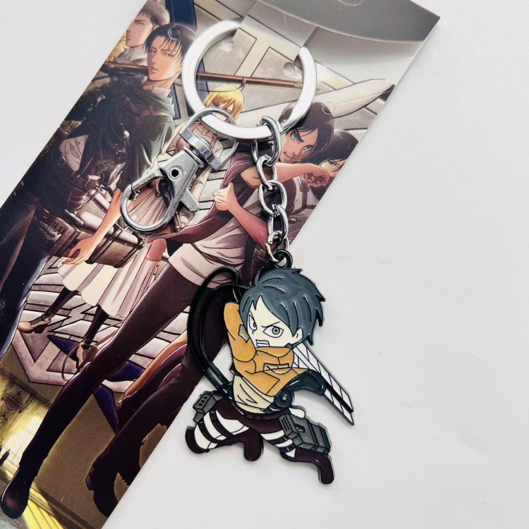 Shingeki no Kyojin Anime peripheral large colored character keychain  price for 5 pcs