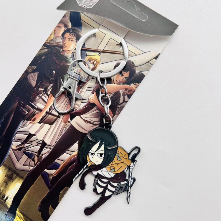 Shingeki no Kyojin Anime peripheral large colored character keychain  price for 5 pcs