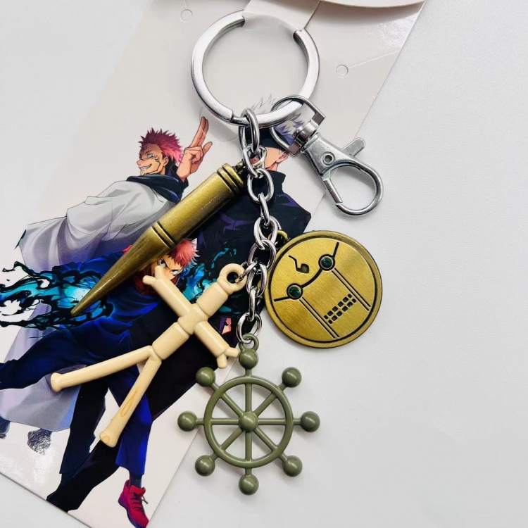 Jujutsu Kaisen Anime character 4 pendant metal keychain backpack pendant style