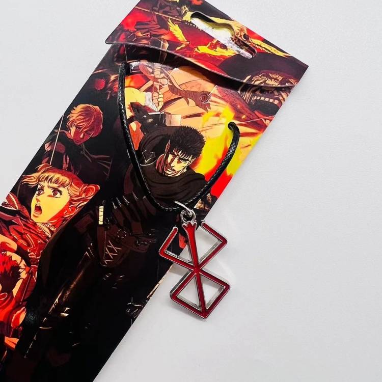 Berserk Anime peripheral leather rope necklace pendant jewelry price for 5 pcs style