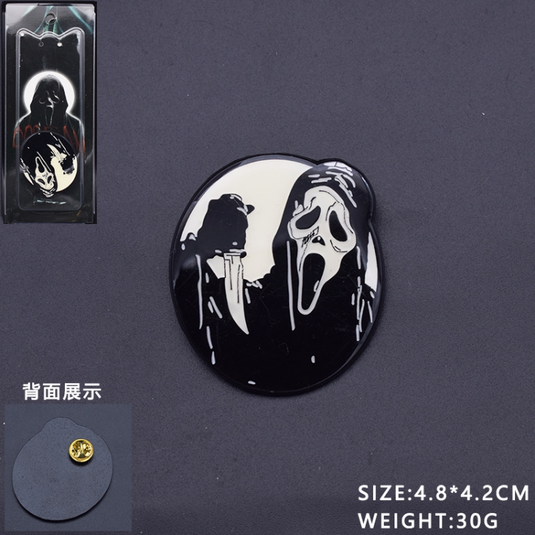 scream Anime cartoon metal brooch badge price for 5 pcs 