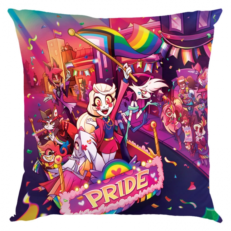 Hazbin Hotel Anime square full-color pillow cushion 45X45CM NO FILLING 