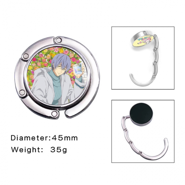 Free! Anime folding bag hanger table edge bag hook 45mm