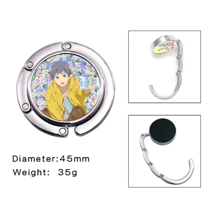Free! Anime folding bag hanger table edge bag hook 45mm