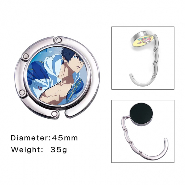 Free! Anime folding bag hanger table edge bag hook 45mm