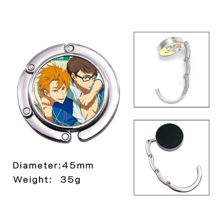 Free! Anime folding bag hanger table edge bag hook 45mm